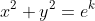 x^2+y^2=e^k